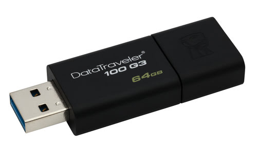 Kingston 64Go USB 3.0 DataTraveler 100 DT100G3/64GB - Clé USB - 1