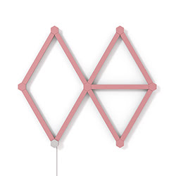 Nanoleaf Lines Skin Rose Mate - 9 pièces