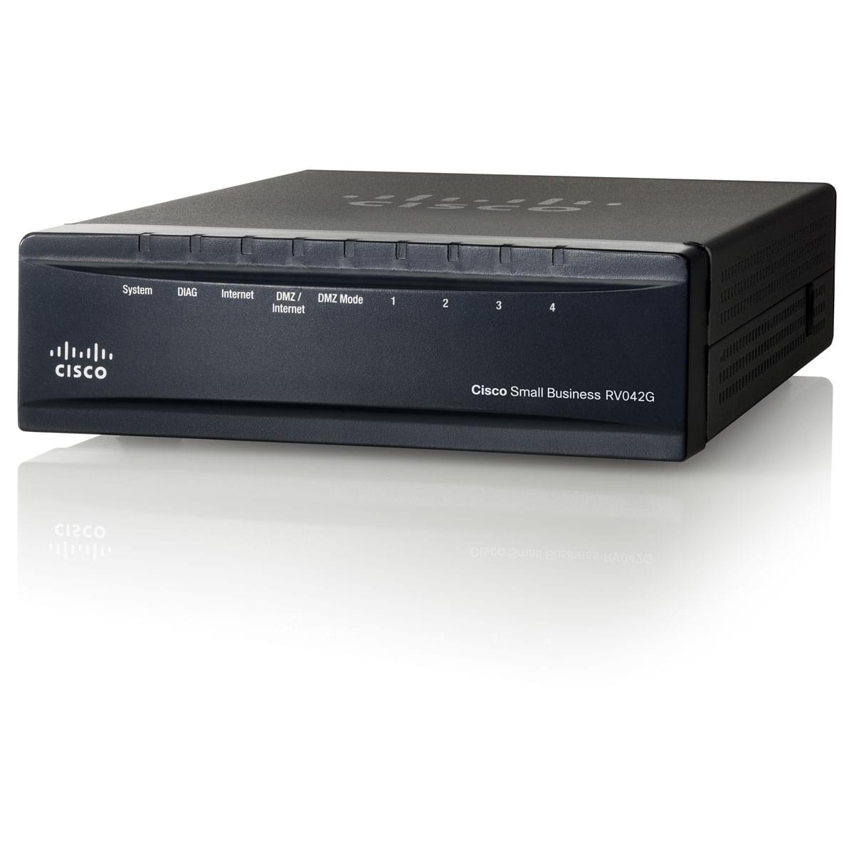 Cisco RV042G Dual WAN VPN Router - 4 ports Gigabit - Routeur - 0