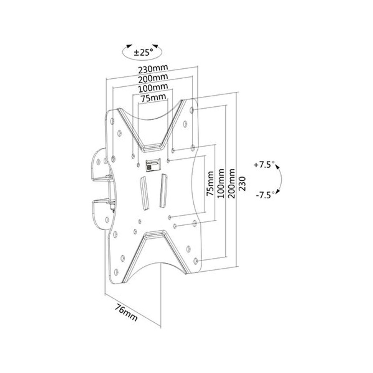 Support mural articulé pour écran 23" à 42" - Accessoire écran - 1