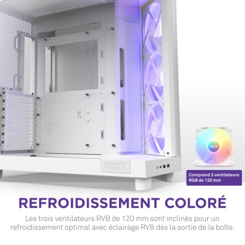 NZXT H6 Flow RGB Blanc Blanc - Boîtier PC NZXT - Cybertek.fr - 11