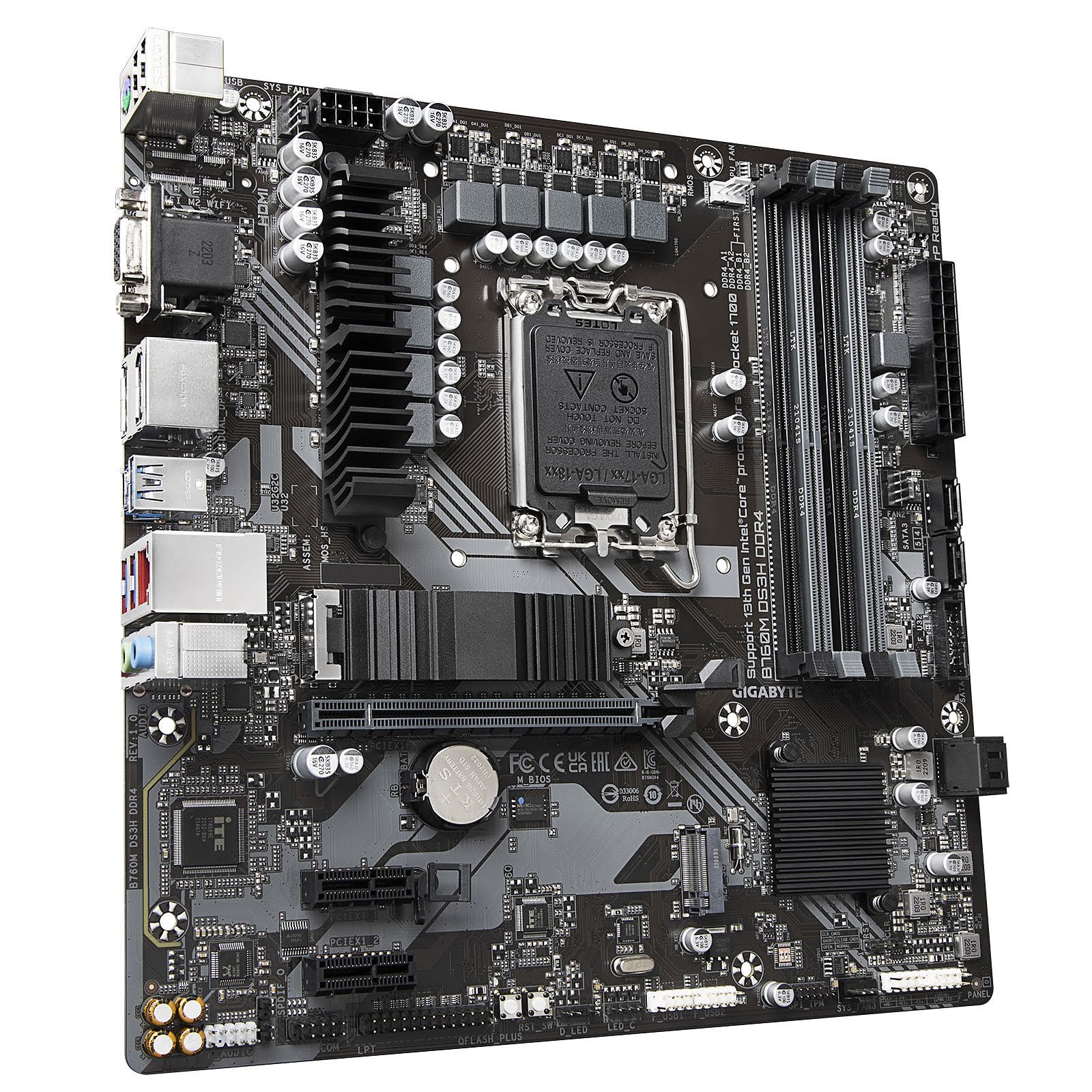 Gigabyte B760M DS3H DDR4 Micro-ATX  - Carte mère Gigabyte - 1