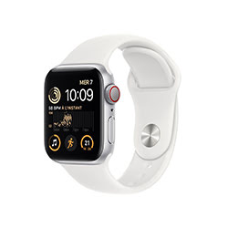image produit Apple Apple Watch SE (GPS + Cellular) - Blanc  Cybertek