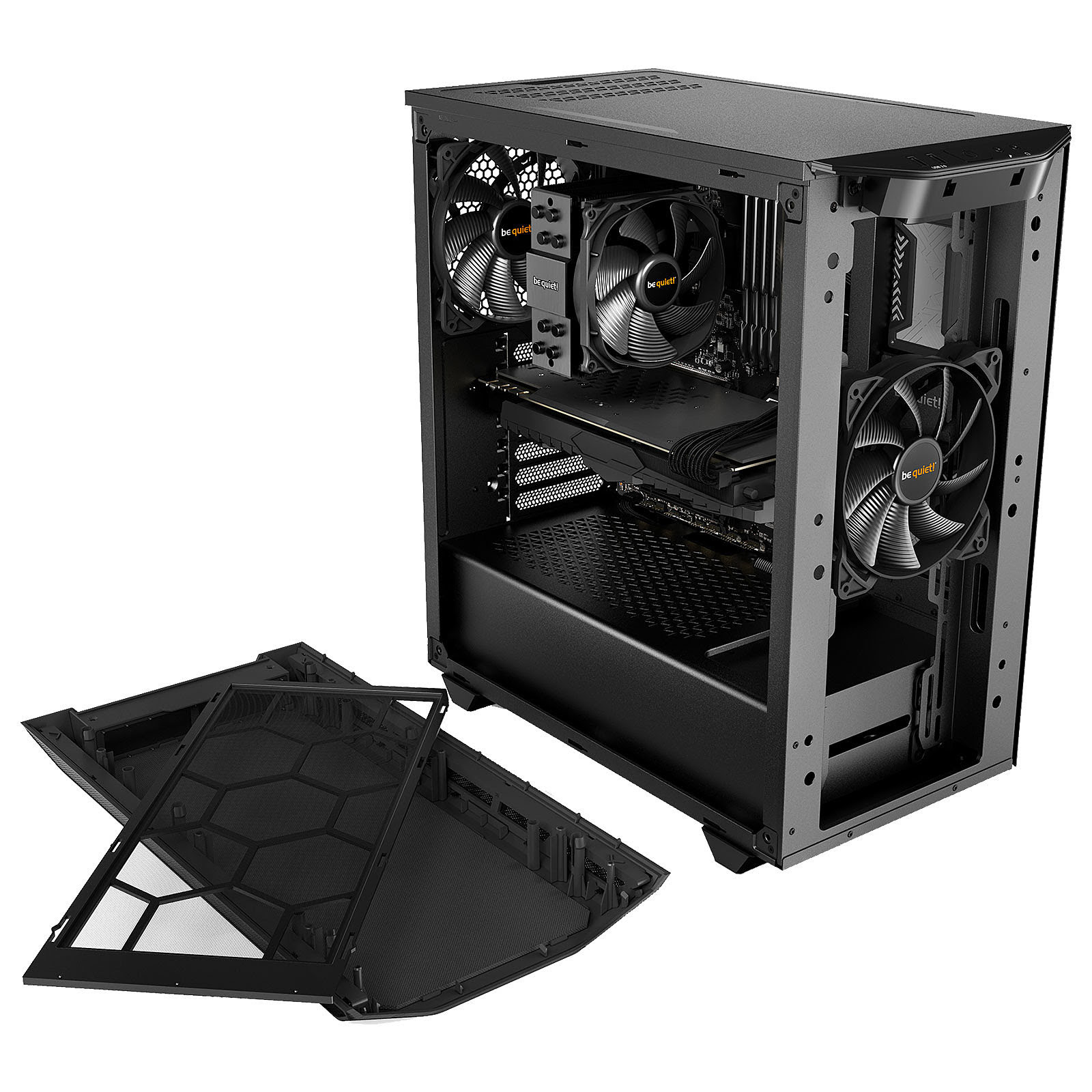 be quiet! Pure Base 500 Window Black BGW34 Noir - Boîtier PC - 1