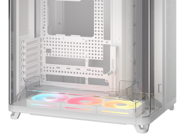 Corsair Air 5400 LX-R RGB Link Blanc Blanc - Boîtier PC Corsair - 6