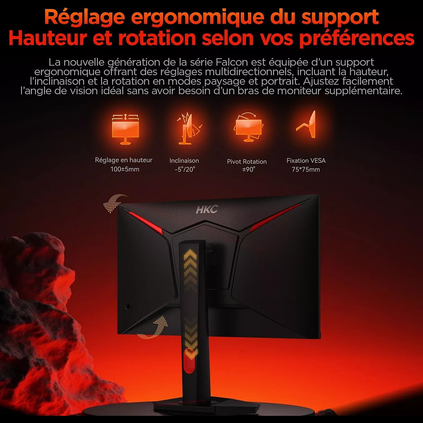 HKC 27 pouces  G27H7P - Ecran PC HKC - Cybertek.fr - 11