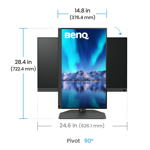 BenQ 24 pouces  9H.LLVLA.TBE - Ecran PC BenQ - Cybertek.fr - 3