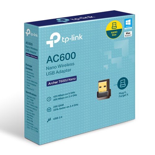 TP-Link Clé USB WiFi AC600 - T600U Nano - Carte réseau TP-Link