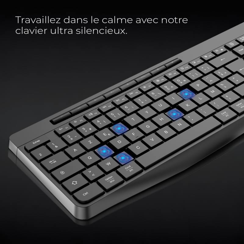 Advance R-TYPE Noir Sans fil/RGB/Batterie/IPX4/Win et Mac - Clavier PC - 4
