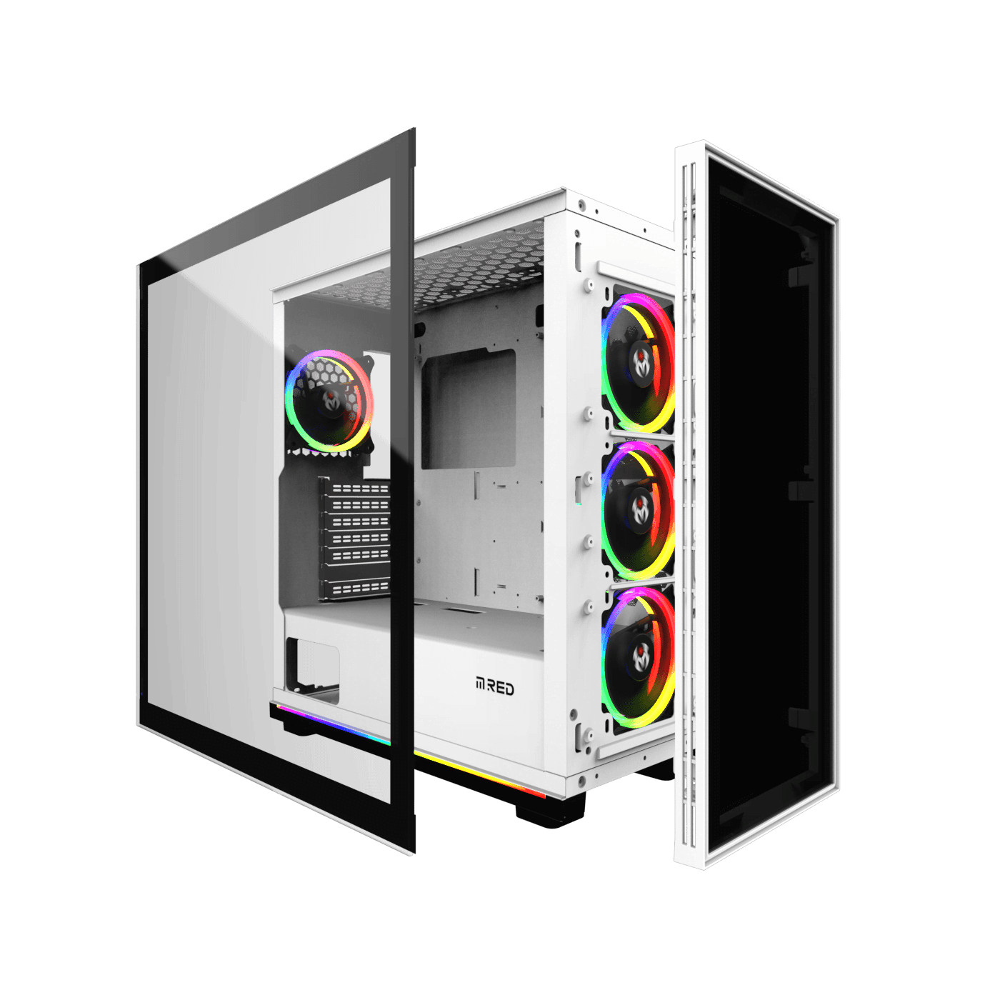 WHITE DESTROYER Glass-G - ARGB - MT/ATX - Cybertek.fr - 1