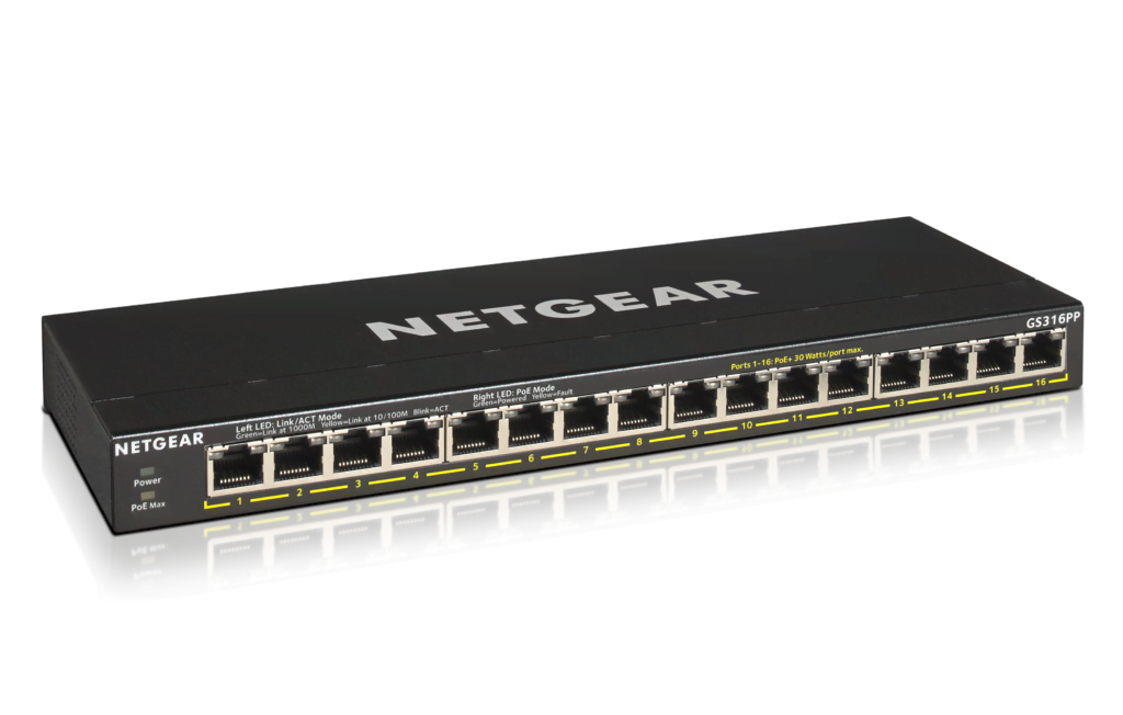 Switch Netgear 16 ports Gigabit POE+ - GS316PP - Cybertek.fr - 0