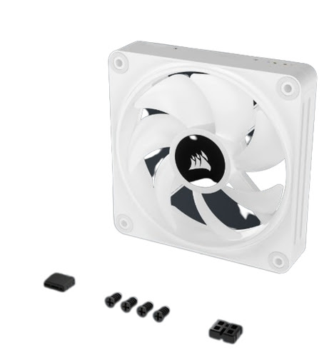 Corsair iCUE LINK QX120 RGB 120mm PWM PC Fan, Ventilateur de boîtier Blanc,  Expansion Kit