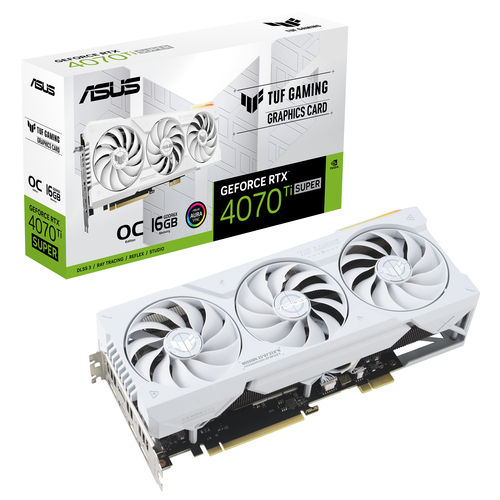 Asus GeForce RTX 4070 TI Super O16G BTF Blanc -Seconde Vie-Très Bon Etat - Carte graphique - 0