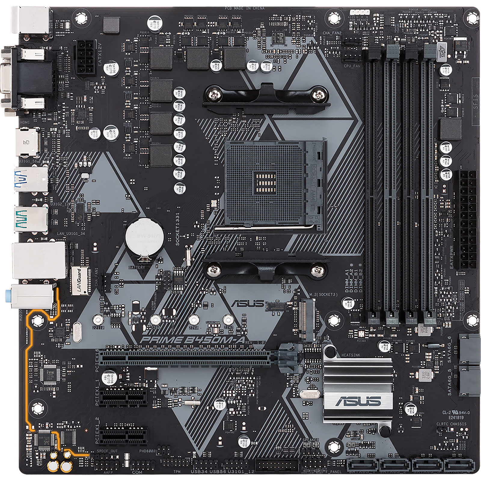 Asus PRIME B450M-A Micro-ATX  - Carte mère Asus - Cybertek.fr - 3