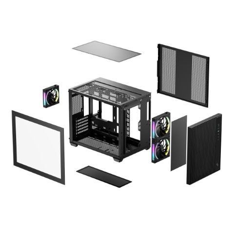 Deepcool CG330 MESH 3F Noir Noir - Boîtier PC Deepcool - 9
