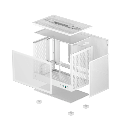 Deepcool CH160 Blanc-mT/SsAlim/Mini-ITX+AK620 DIGITAL Blanc Blanc - Boîtier PC - 9