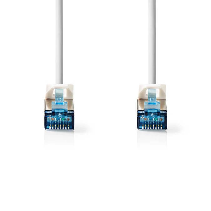 Câble RJ45 Cat6a S/FTP - 1m - Blanc - Connectique réseau - 1
