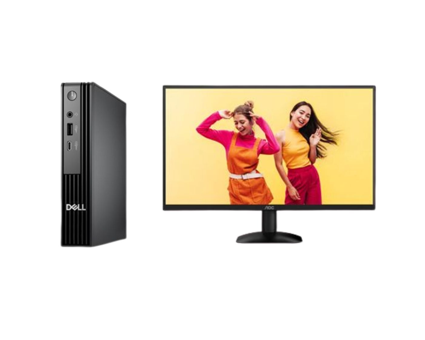 DELL Micro PC i5-14500T/16G/512G/W11P + 24" FHD 100Hz - Barebone et Mini-PC - 0