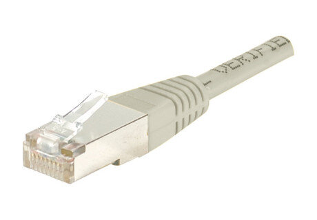 Cable RJ45 cat 6 F/UTP gris - 20 m  - Connectique réseau - 1