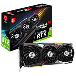 image produit MSI GeForce RTX 3080 GAMING Z TRIO 10G LHR-Seconde Vie-Bon Etat Cybertek