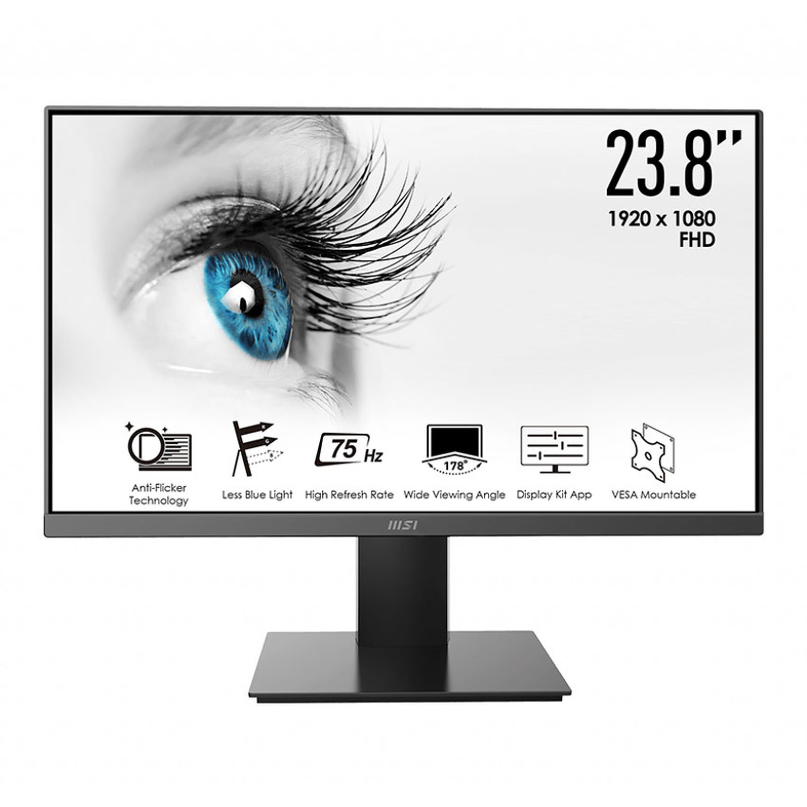 MSI PRO MP242X  Écran PC 27 - IPS - FHD - 100Hz— Boutique en ligne  officielle de MSI France