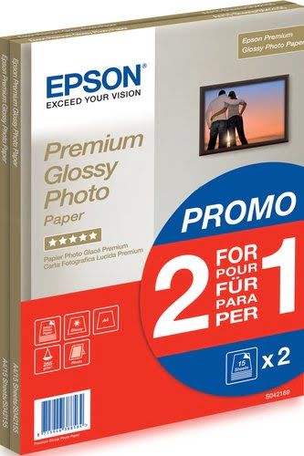 image produit Epson Papier Photo Premium Glacé A4 - 255g/m2 - 30 feuil Cybertek