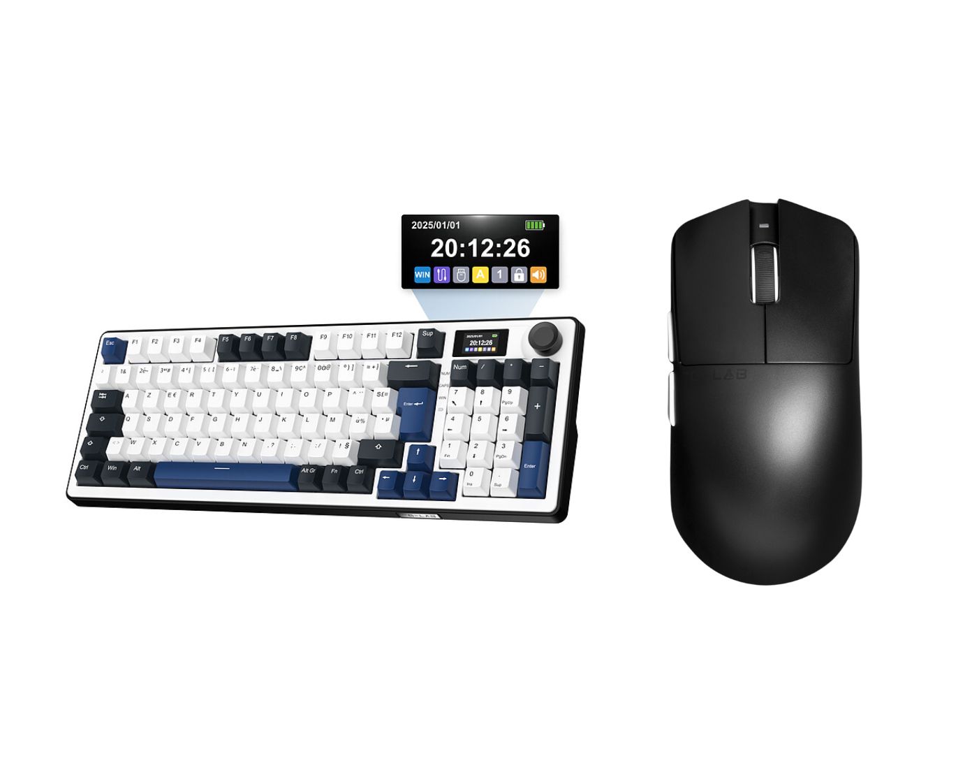 The G-LAB Keyz Elite 450 RGB écran LCD + Kult Elite M100 - Pack Clavier/Souris - 0