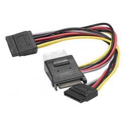 image produit   Doubleur d'alimentation Sata vers 1 Molex + 2 Sata Cybertek