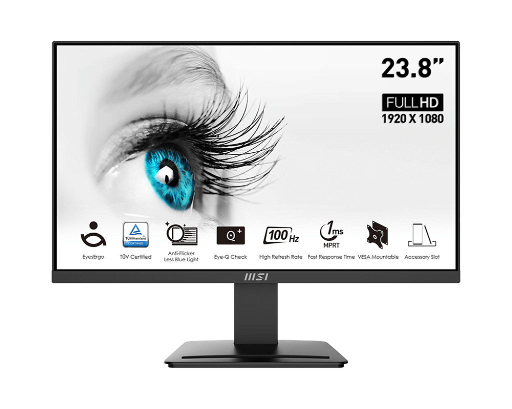 image produit MSI PRO MP2412 - 24" FullHD 100Hz FreeSync Cybertek