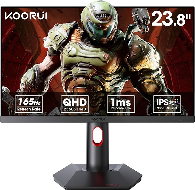 KOORUI GP01 23.8 QHD 165Hz/NanoIPS/1ms/Pivot/FS-P/G-sync