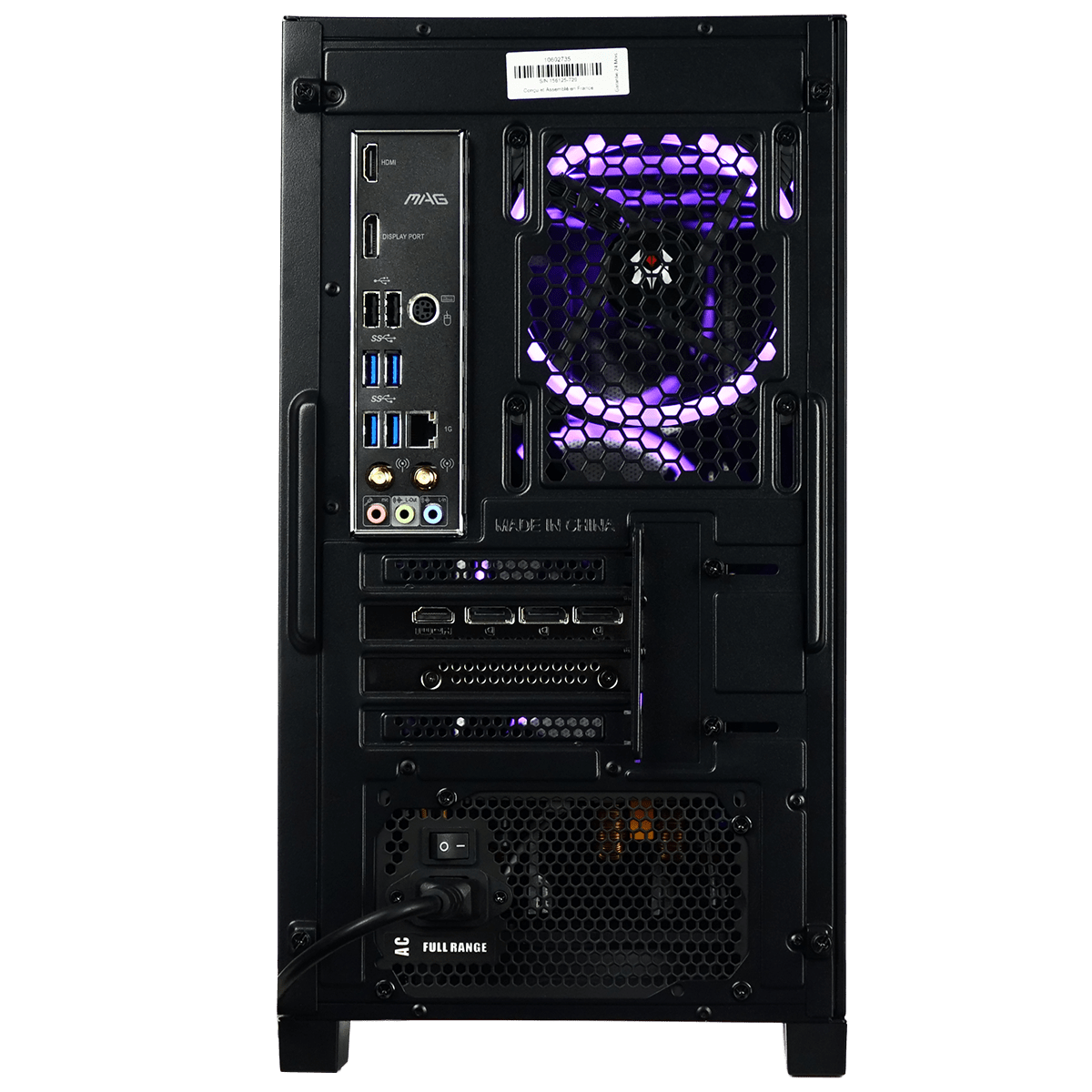 Cybertek Black Cyber - R7-5700X/5060/16Go/512Go - BF01 (PCG-10602735) - Achat / Vente PC Fixe sur Cybertek.fr - 5