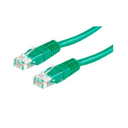 image produit   Cordon Cat 6, 4P Moule 1.00 m FTP Vert Cybertek