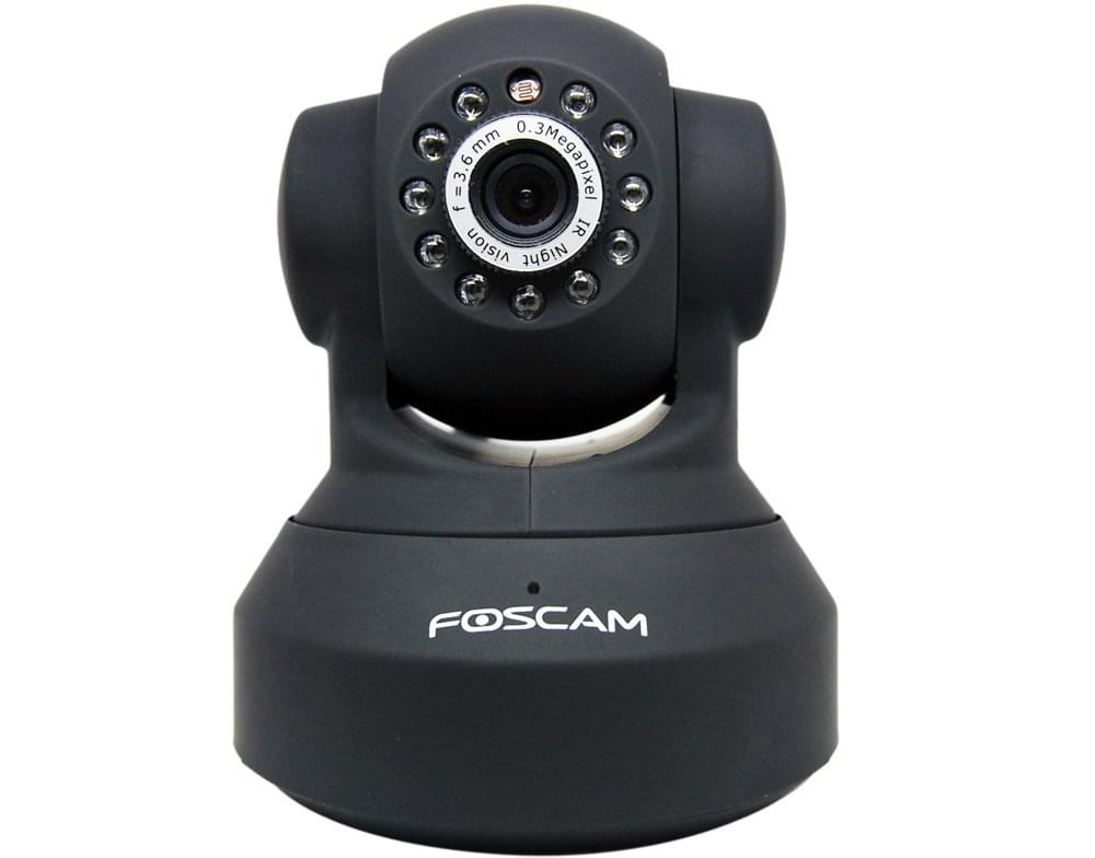 Foscam FI8918WB Caméra IP WiFi motorisée Jour/Nuit Noire - Webcam - 0