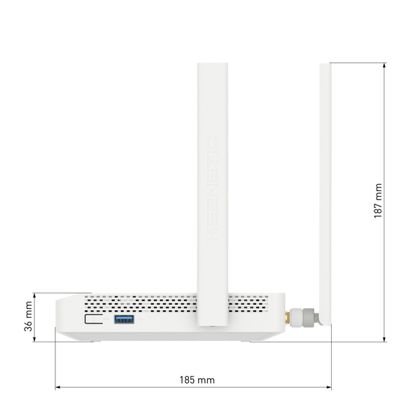 KEENETIC Hero 4G+ - 5 ports/AX1800/Mesh/Wi-Fi 6/4G+ - Routeur - 4