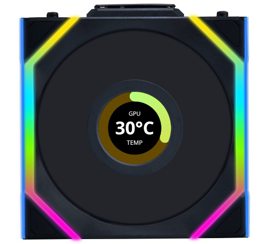 Lian-Li UNI FAN SL LCD Reverse ARGB PWM 120mm - Ventilateur boîtier - 1