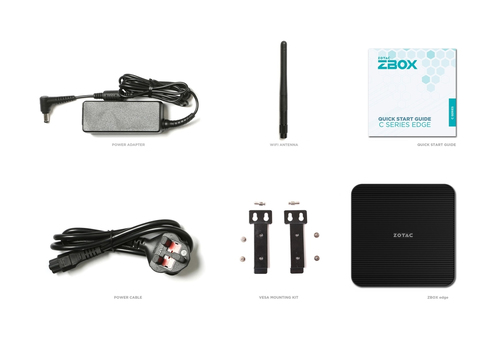 ZOTAC ZBOX edge Fanless N100/SoDDR5/M.2/WIFI/BT BLK - Barebone et Mini-PC - 4