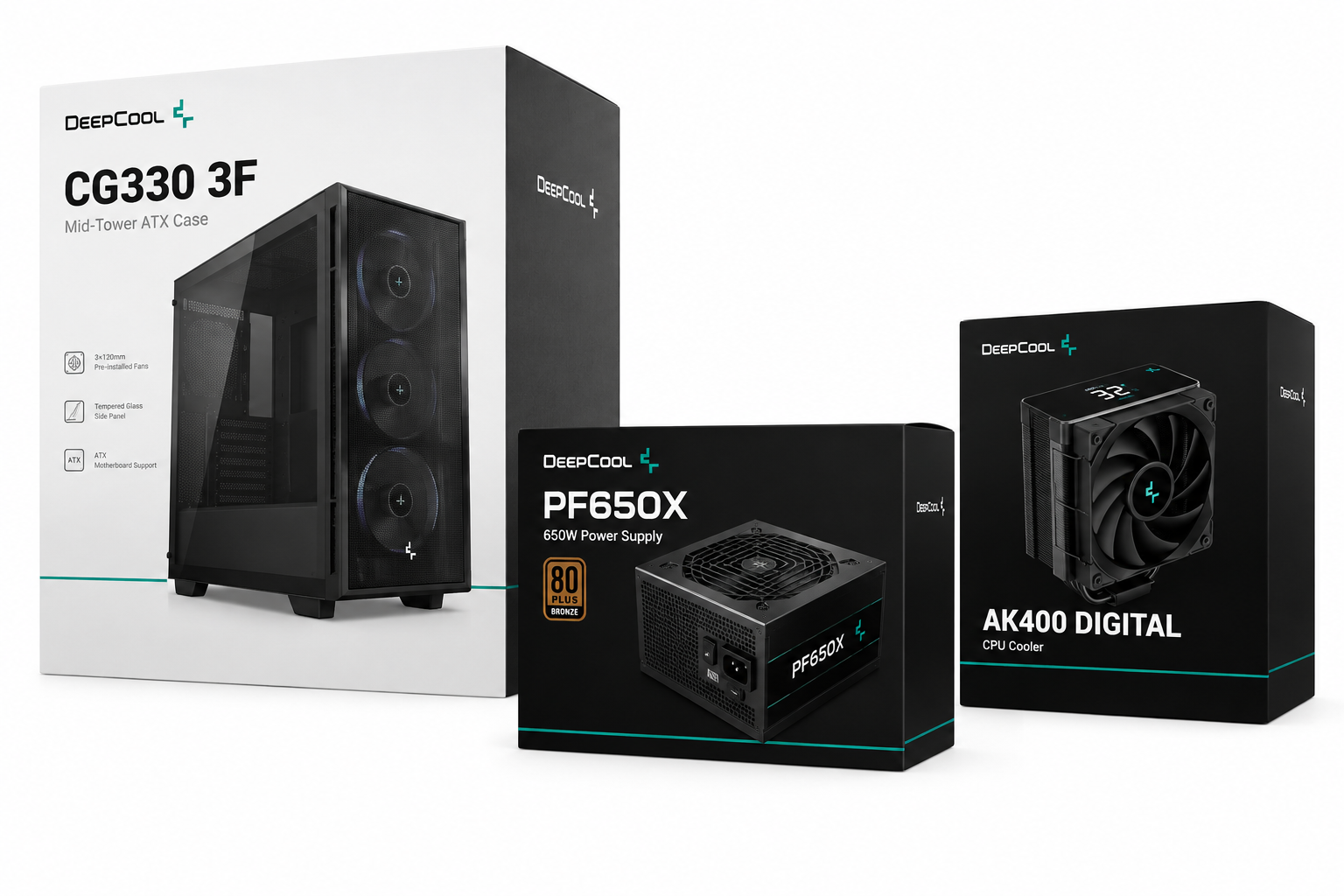 CG330 3F + PF650X + AK400 DIGITAL Full Noir# - Cybertek.fr - 0