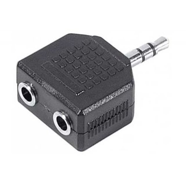 Doubleur Audio Jack 3.5 - Connectique TV/Hifi/Video - Cybertek.fr - 0