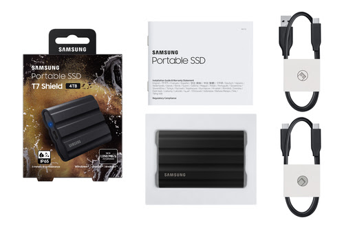 Samsung T7 SHIELD 4To Black (MU-PE4T0S/EU) - Achat / Vente Disque SSD externe sur Cybertek.fr - 22