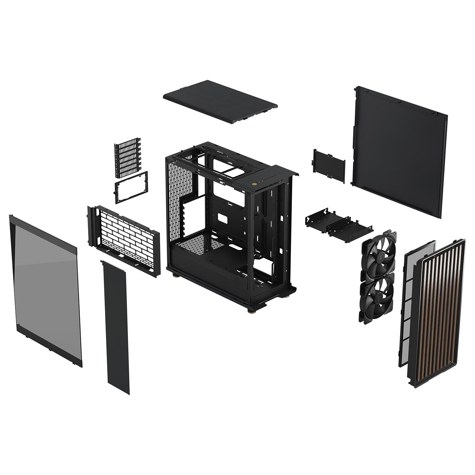 Fractal Design North XL RC Charcoal Black TG Dark Noir - Boîtier PC - 4