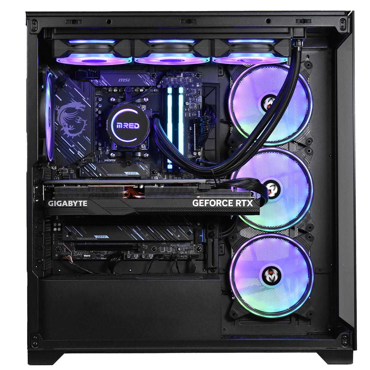 Cybertek RED Fury - R7-9800X3D/4070TiS/32Go/2To (0125) (PCG-10602397) - Achat / Vente PC Fixe sur Cybertek.fr - 1
