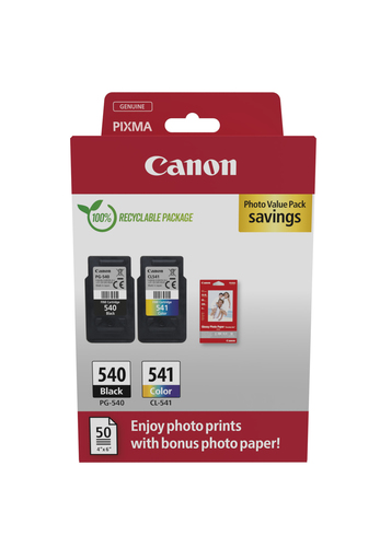 image produit Canon Pack Noire + Couleur - PG-540/CL-541 PV Cybertek