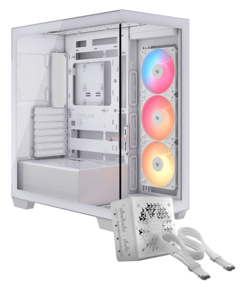 Corsair 3500X RS-R ARGB Blanc + RM1000e Blanc Blanc - Boîtier PC - 0