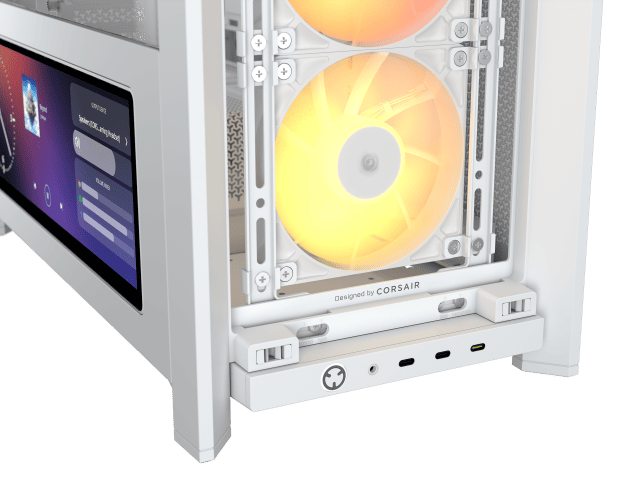 Corsair FRAME 4000D LCD RS ARGB Blanc Blanc - Boîtier PC Corsair - 7