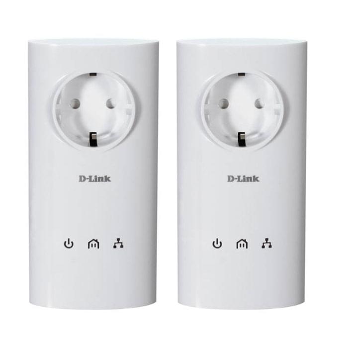 D-Link DHP-P307AV (200Mb) avec prise - Pack de 2 - Adaptateur CPL - 0