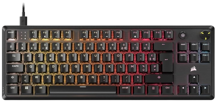 Corsair K70 Core TKL Noir Filaire – RGB/MLX RED