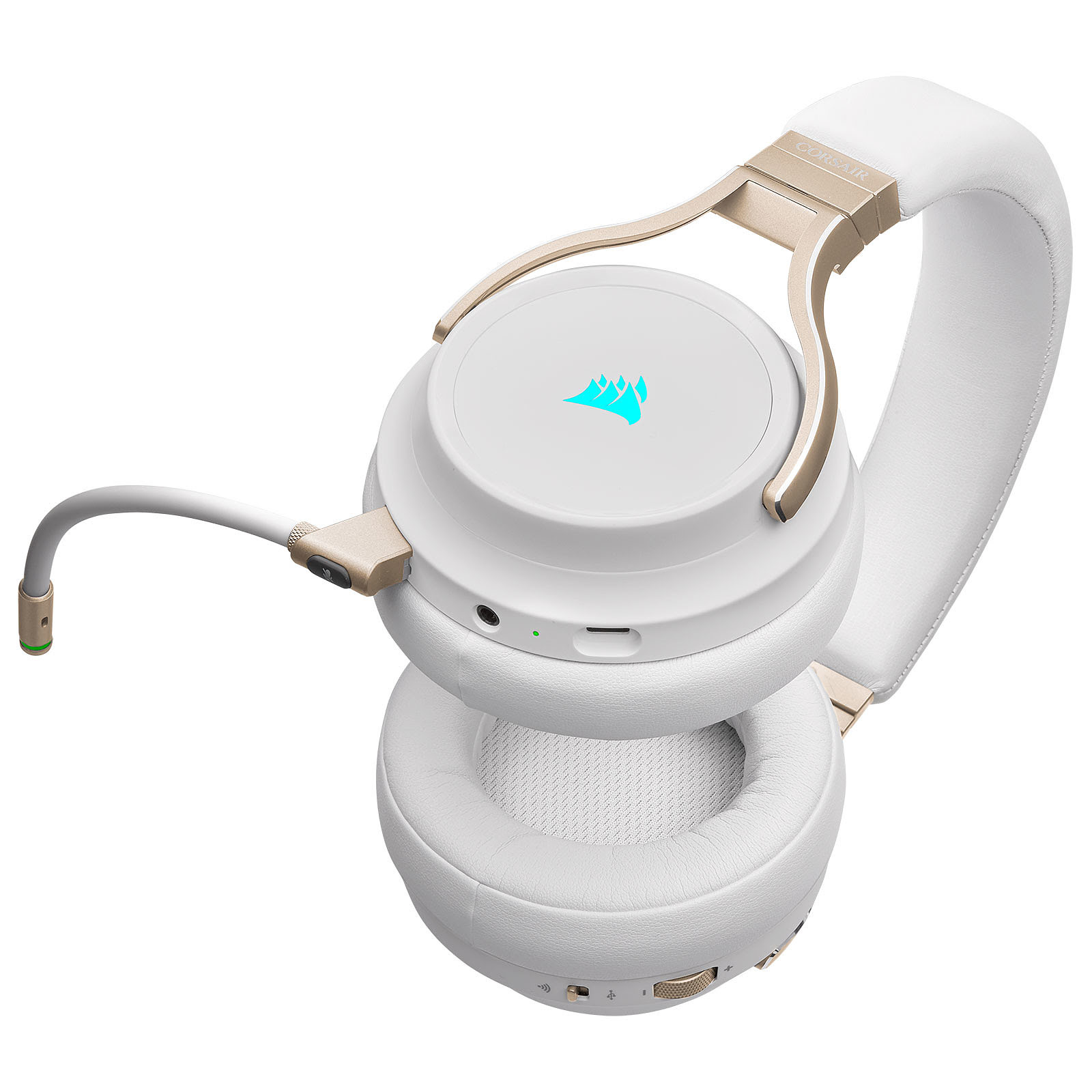 Corsair Virtuoso RGB Wireless Pearl Stereo Blanc - Micro-casque - 2
