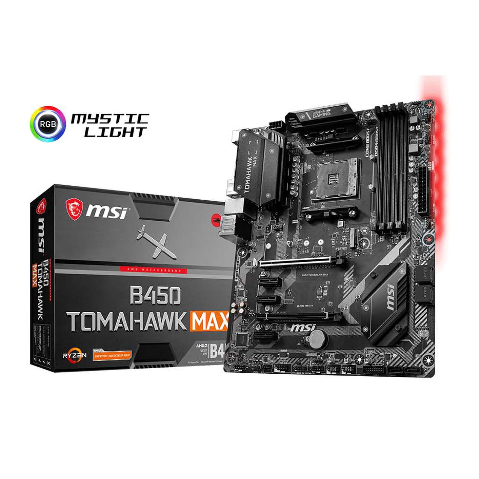 MSI B450 TOMAHAWK MAX ATX  - Carte mère MSI - Cybertek.fr - 0