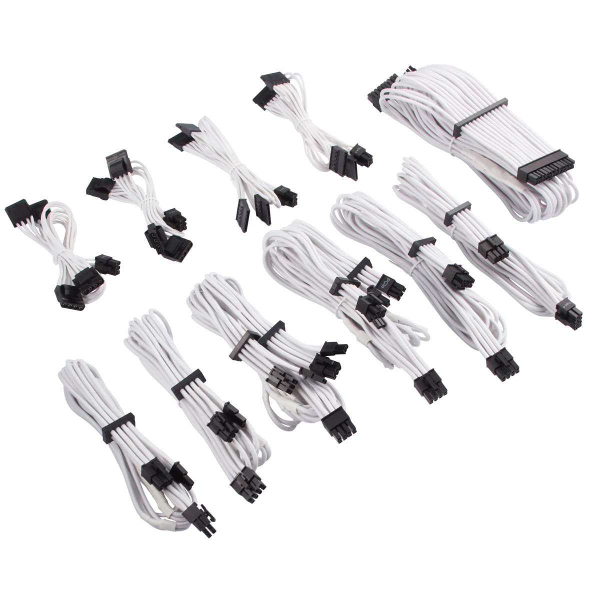 Corsair Kit Pro Câbles tressés blancs - CP-8920224 (CP-8920224 --) - Achat / Vente Accessoire alimentation sur Cybertek.fr - 0