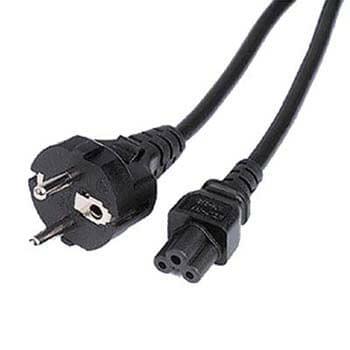 Câble Alimentation 220V en trèfle - CEE7 / C5 noir - Connectique PC